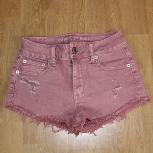 American Eagle Women's High-Waisted Denim Shorts